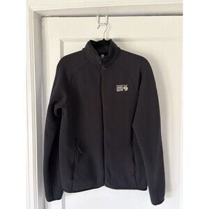 Mountain Hardwear Polartec OM4299 Soft Shell Jacket Black Small Full Zip Top